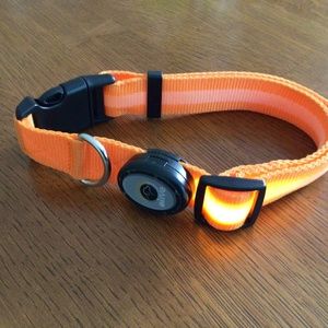 Elive LED flashing dog collar—14-20 inches—adjustable-NWOT